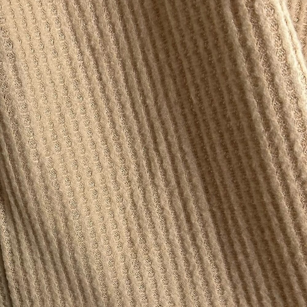 Sanctuary Womens Feel The Love Maple Tan Turtle Neck Waffle Tunic Top Shirt NWT - Picture 7 of 13